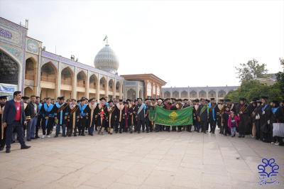 آغاز مراسم نکوداشت دانش‌آموختگان بین‌المللی دانشگاه‌های کشور در حرم شاهچراغ